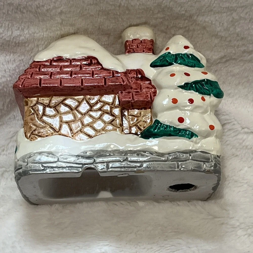 Snowman‎ Christmas Village House No Lighting Cord House Only